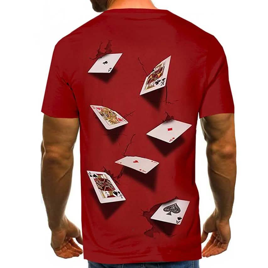 Men's T shirt Graphic Simulation Short Sleeve Casual Tops Men's Clothing - DailySale