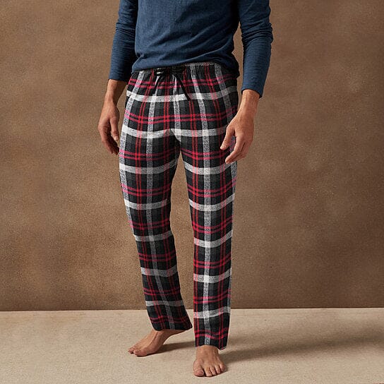 Men's Ultra Soft Flannel Plaid Pajama Lounge Pants Men's Bottoms - DailySale