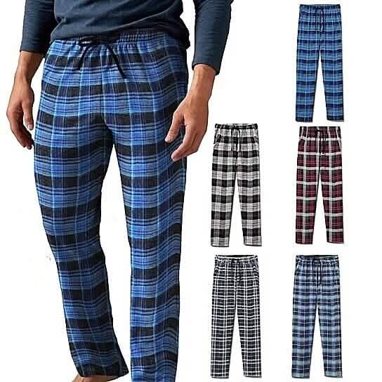 Men's Ultra Soft Flannel Plaid Pajama Lounge Pants Men's Bottoms - DailySale