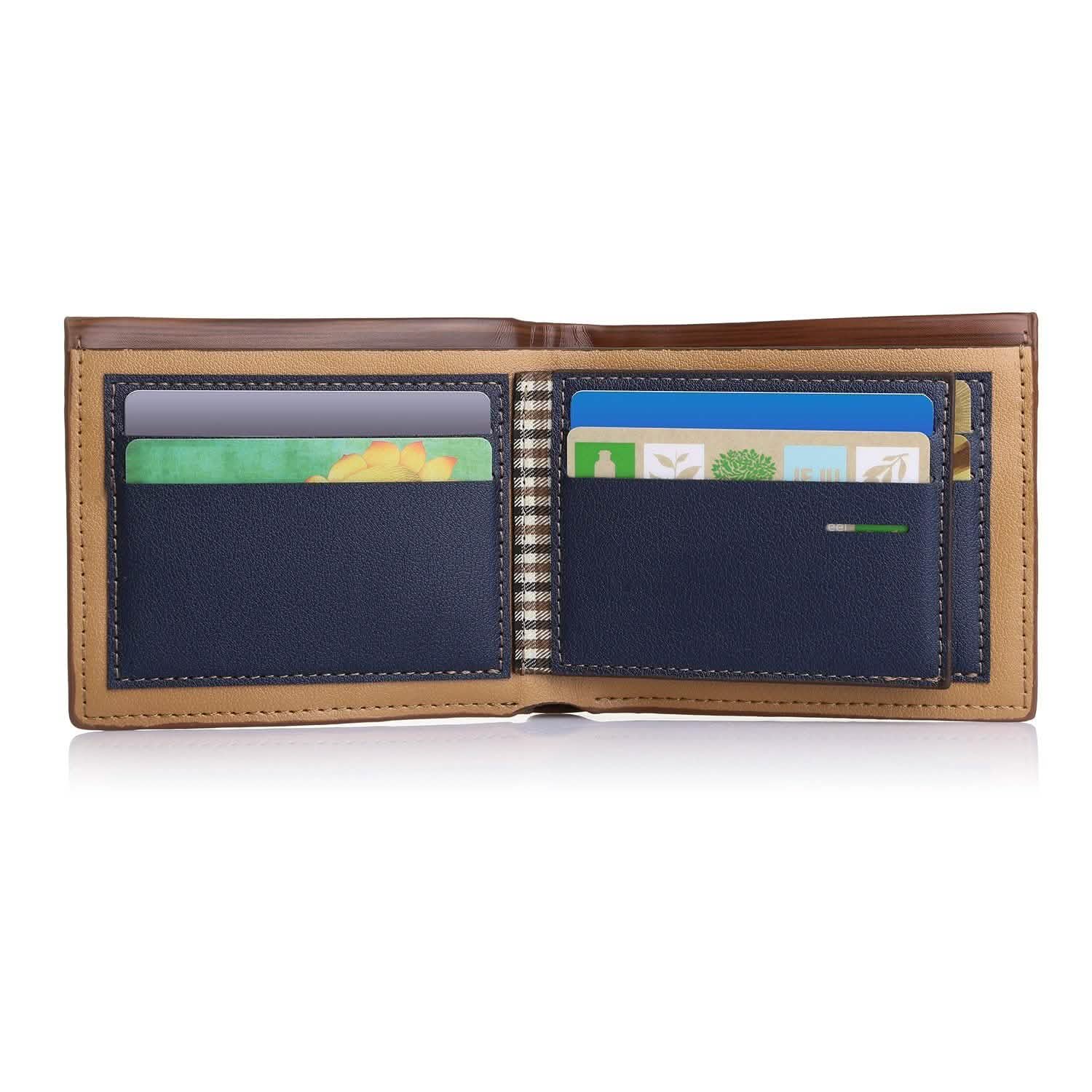 Men's Wallet PU Leather Bifold Purse Credit Card Holders Men's Accessories - DailySale