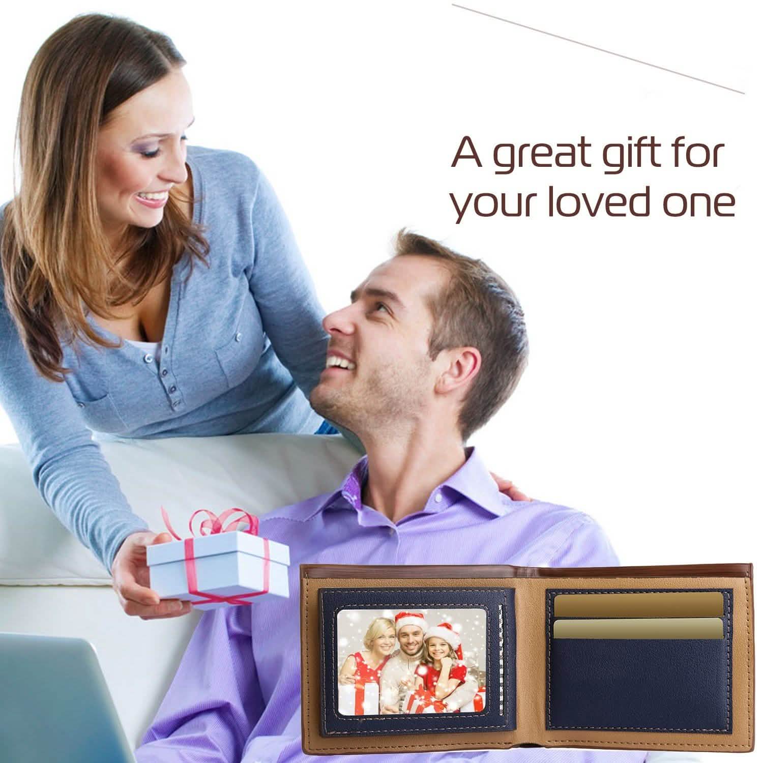 Men's Wallet PU Leather Bifold Purse Credit Card Holders Men's Accessories - DailySale