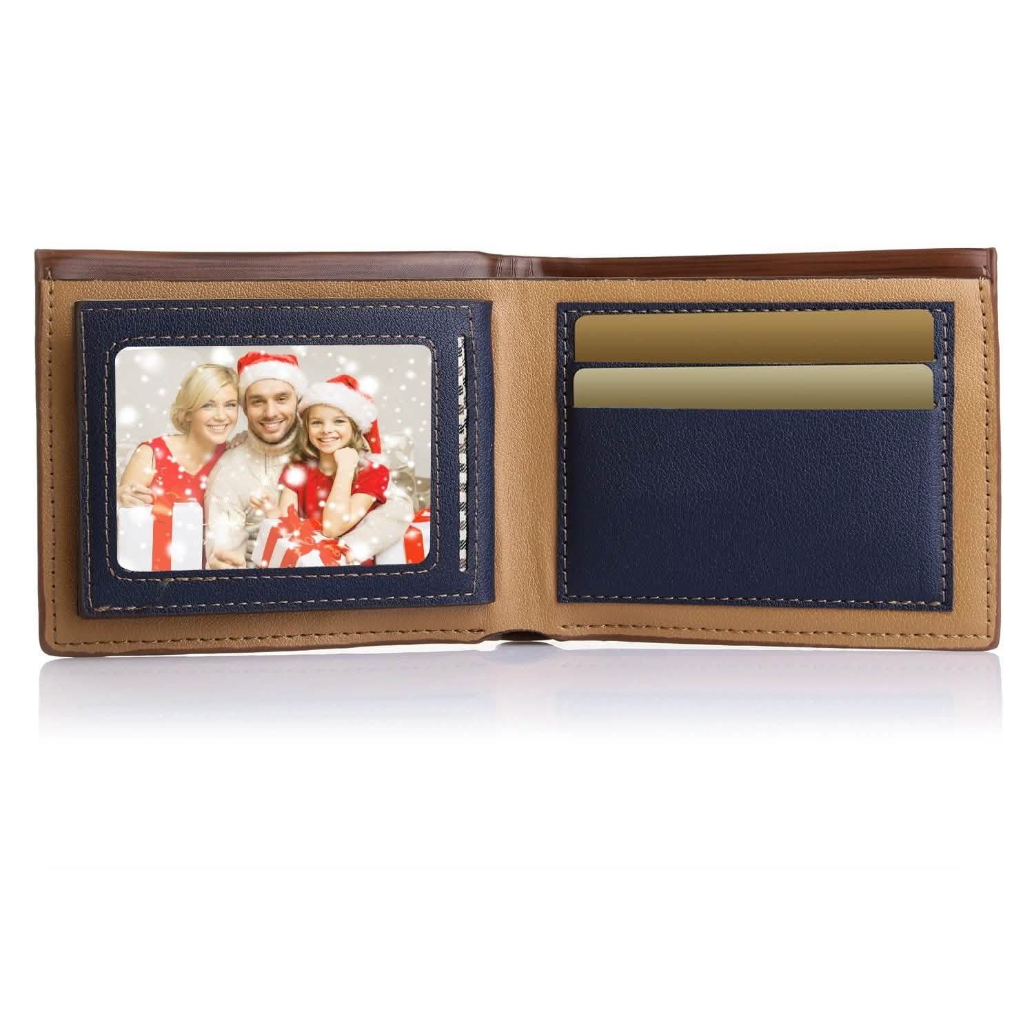 Men's Wallet PU Leather Bifold Purse Credit Card Holders Men's Accessories - DailySale