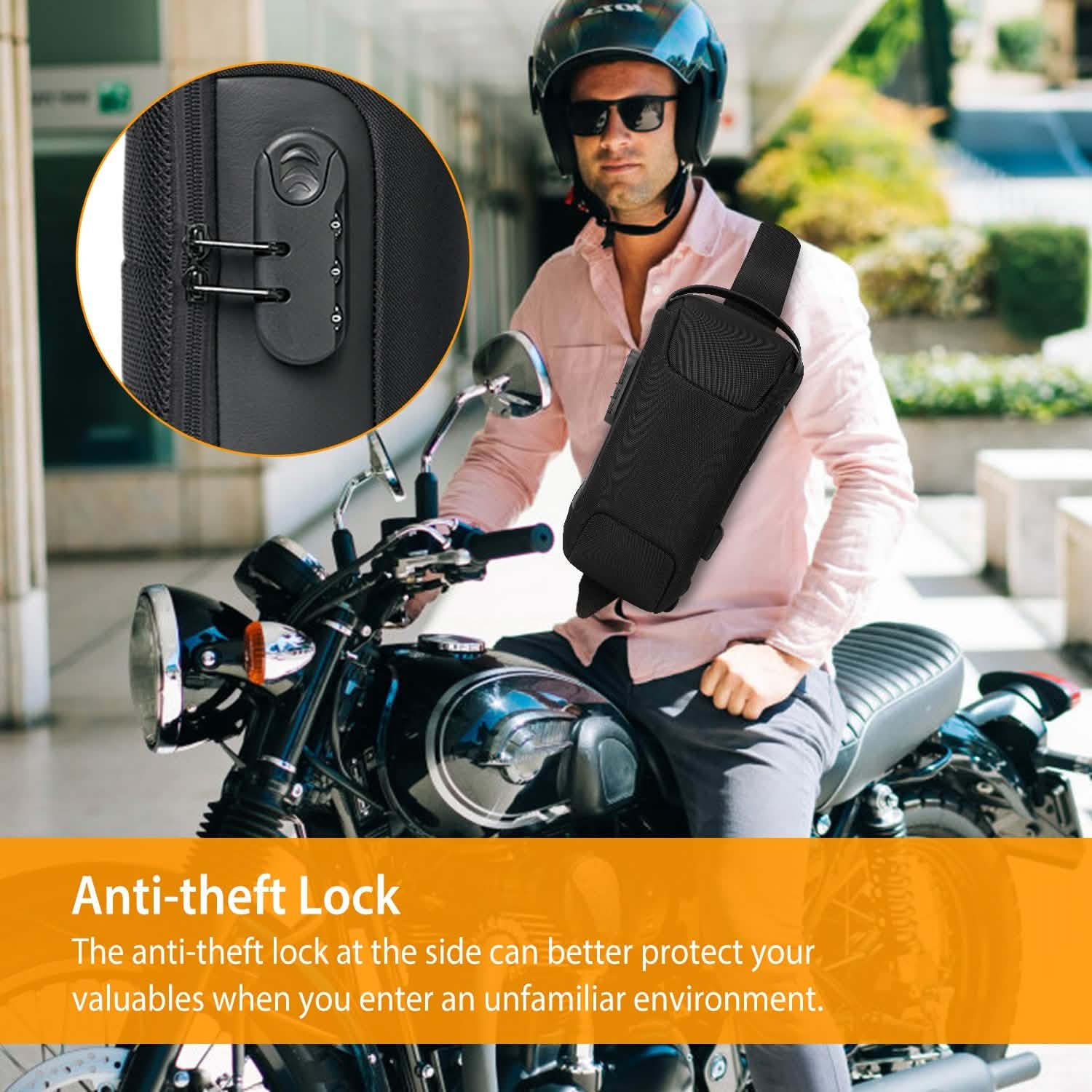 Men's Waterproof Anti-Theft Sling Backpack Bags & Travel - DailySale