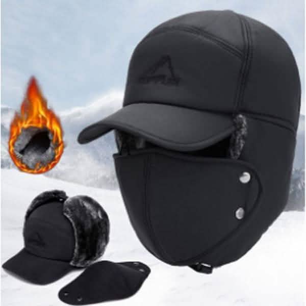 Men's Winter Thick Warm Casual Earmuffs Cap Men's Shoes & Accessories - DailySale