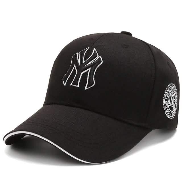 Men's Women's Embroidered Baseball Cap Men's Shoes & Accessories Black/White - DailySale