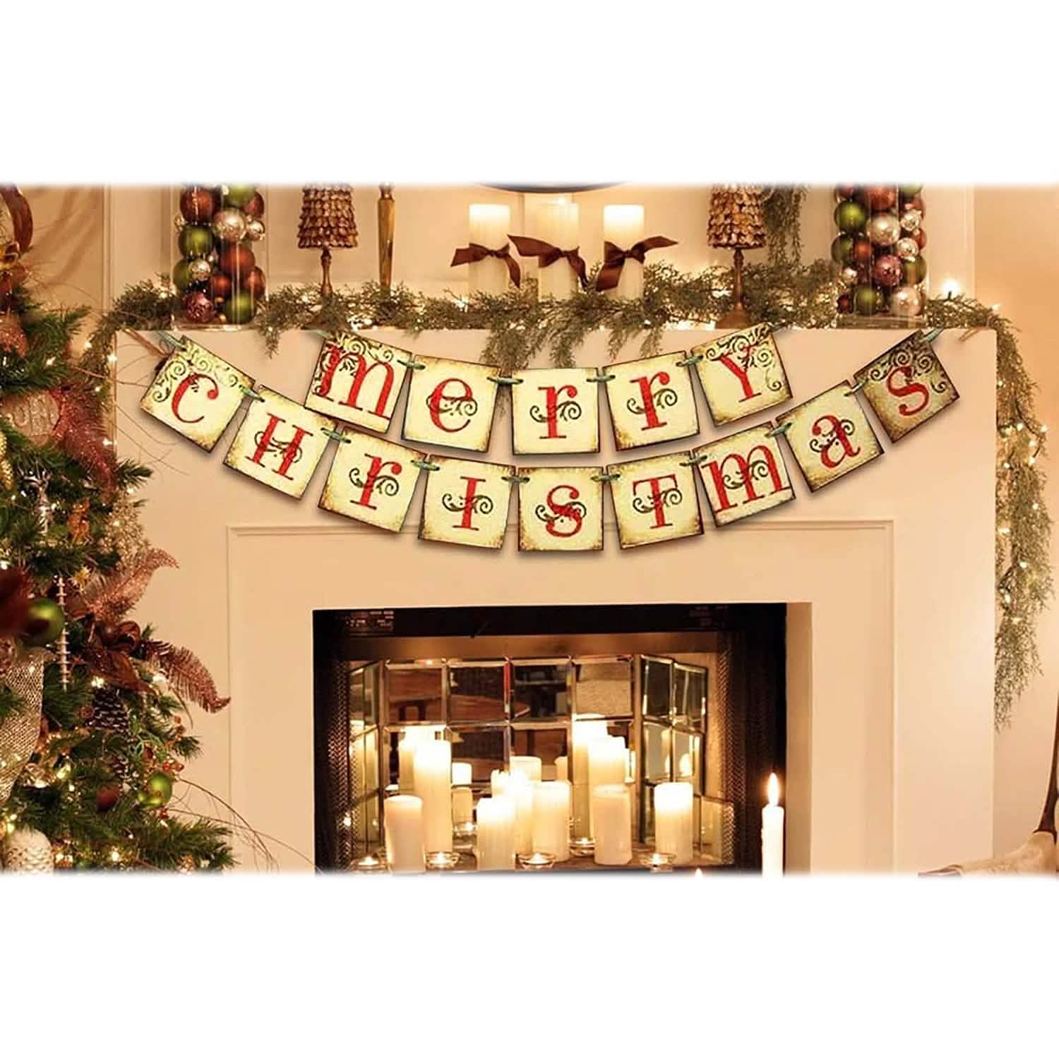 Merry Christmas Banner Home Decor Holiday Decor & Apparel - DailySale