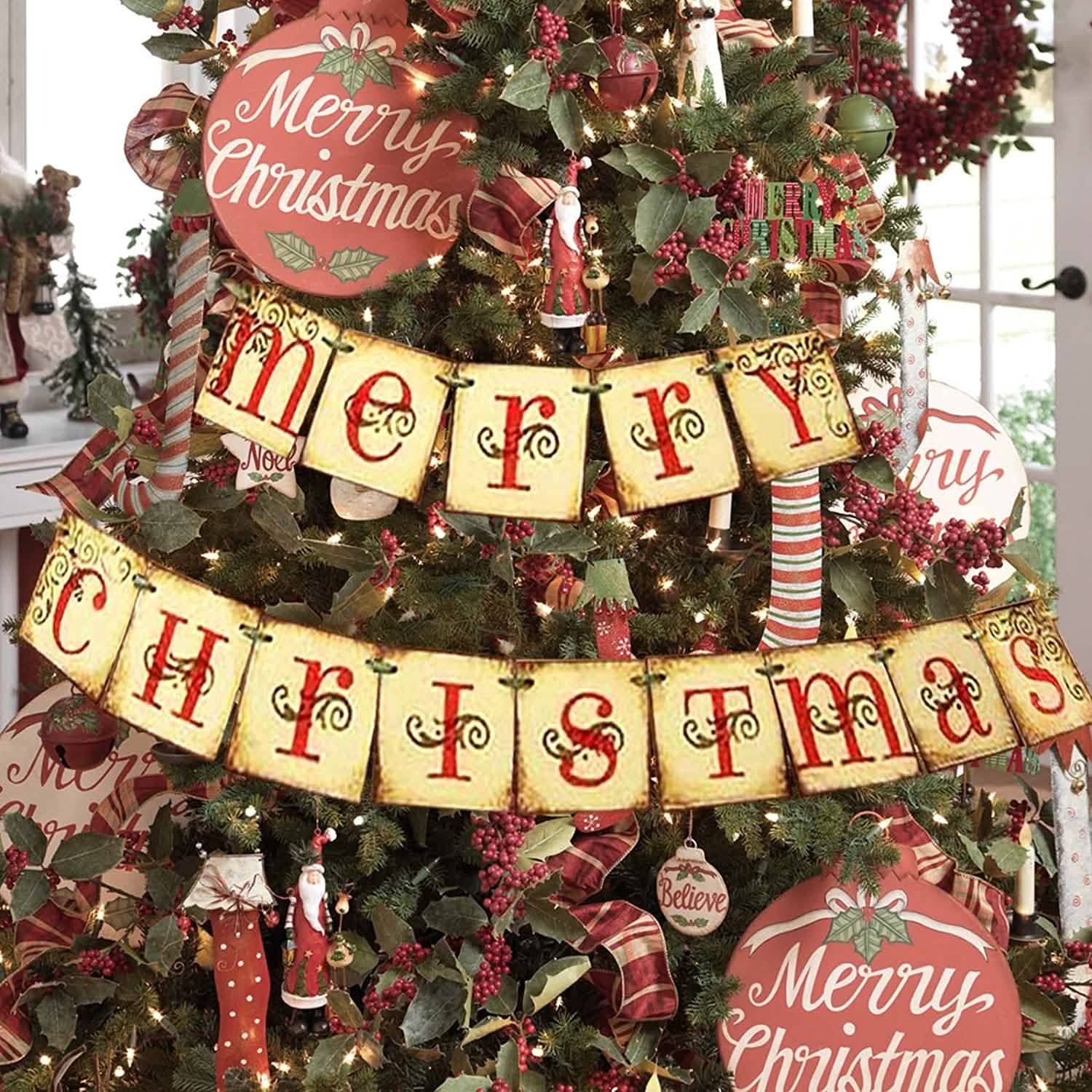 Merry Christmas Banner Home Decor Holiday Decor & Apparel - DailySale