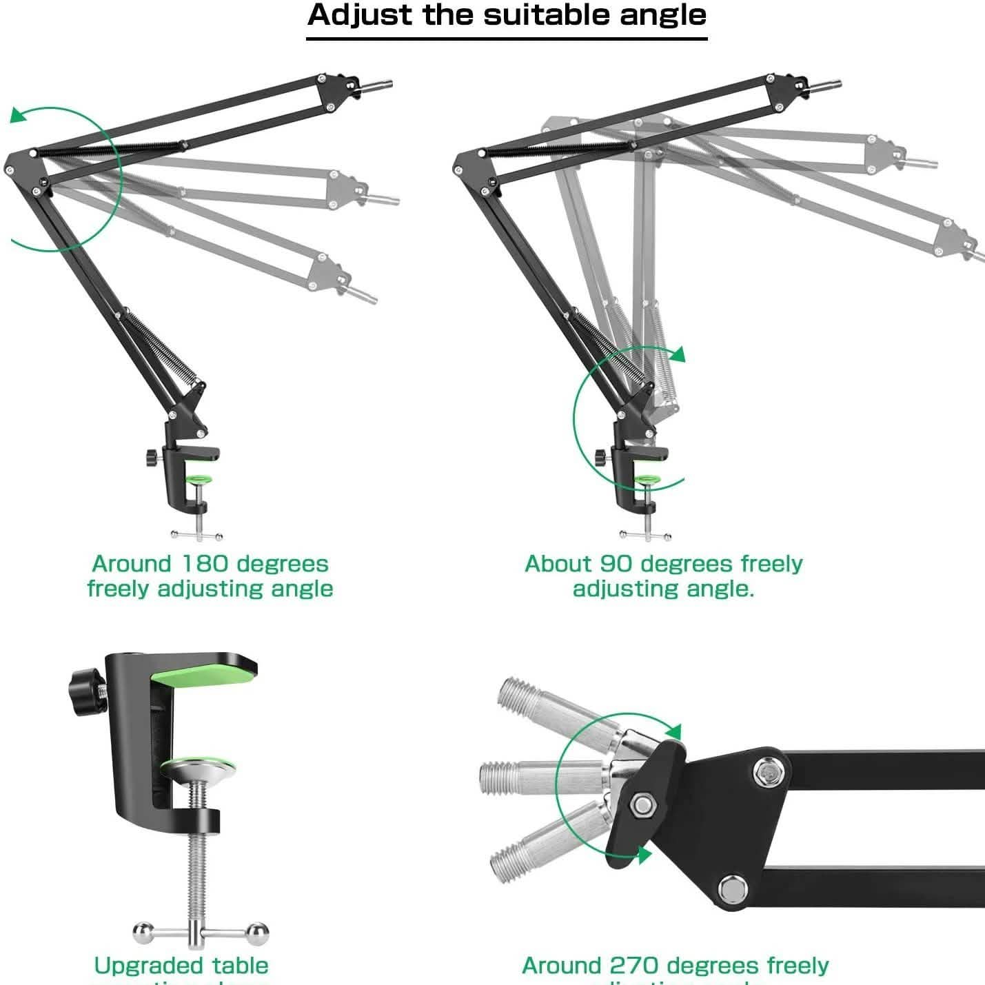 Microphone Arm Stand with Mic Boom Arm Stand Gadgets & Accessories - DailySale