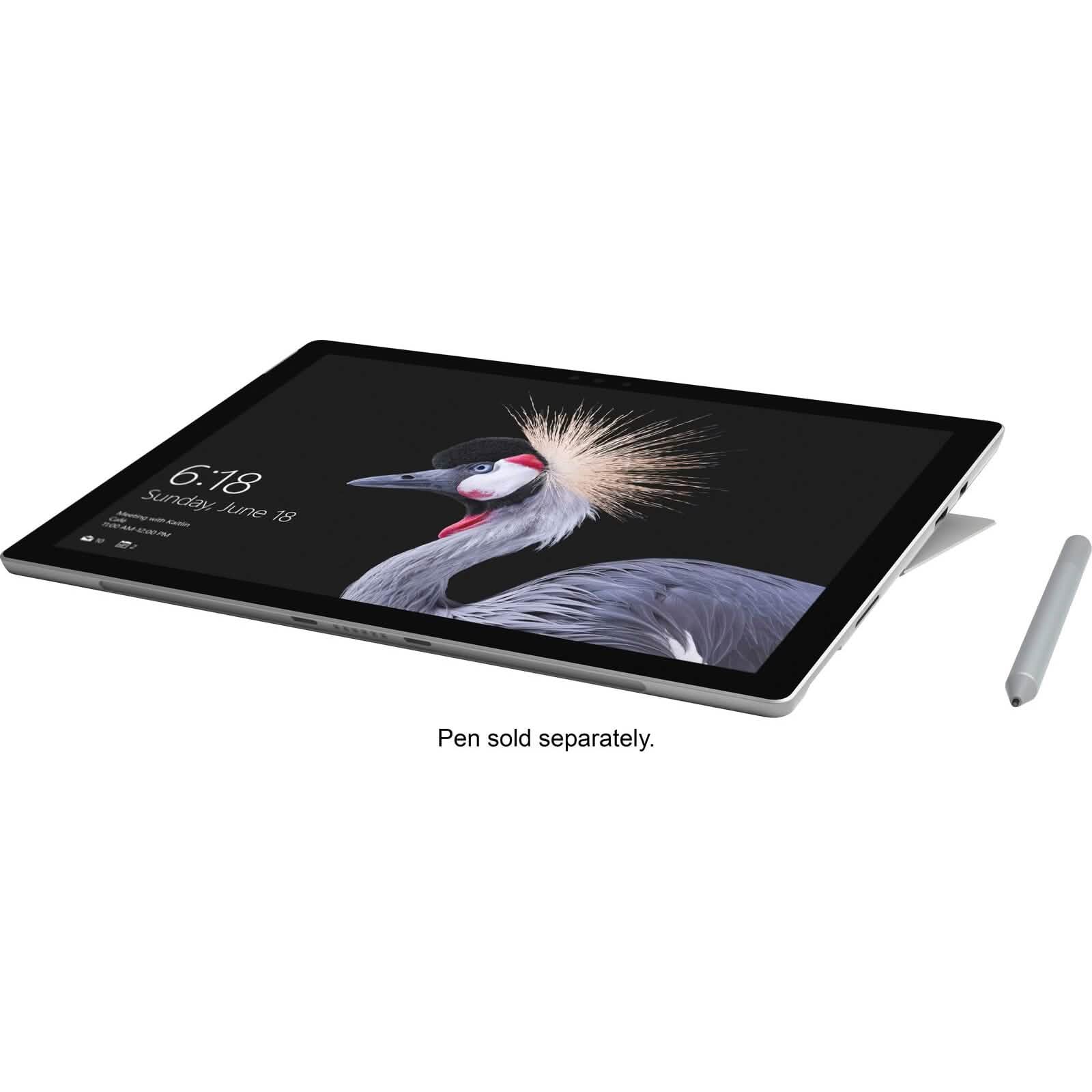 Microsoft Surface Pro 5 12.3" Core i5 4GB RAM 128GB SSD Silver FJT-00001 Tablets - DailySale