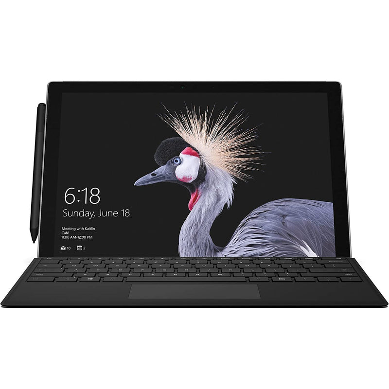 Front view of Microsoft Surface Pro Signature Type Cover - Black (Refurbished), available at Dailysale