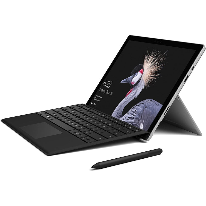 Left-side view of Microsoft Surface Pro Signature Type Cover - Black (Refurbished), available at Dailysale