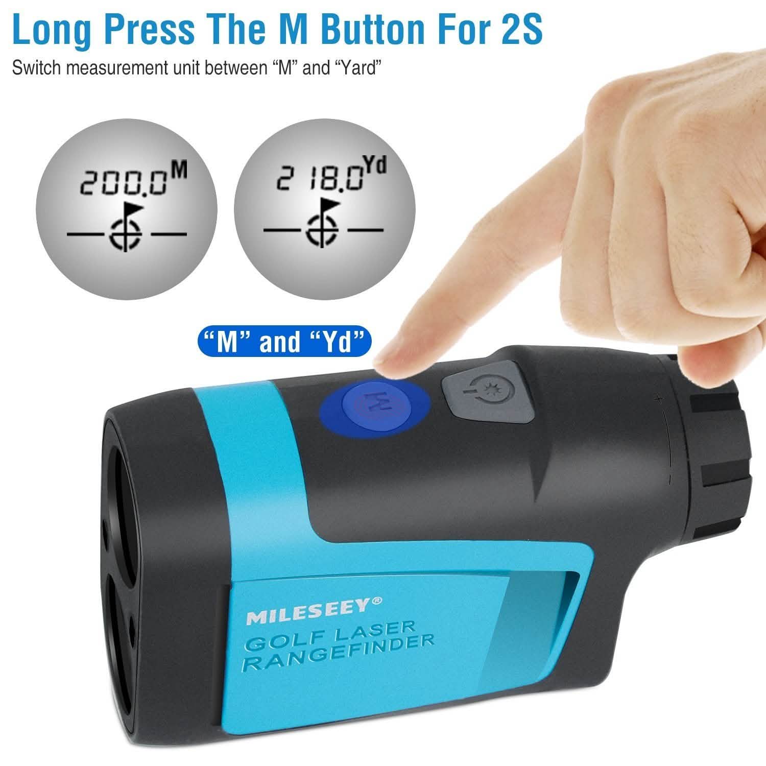 Mileseey Professional Precision Laser Golf Rangefinder Sports & Outdoors - DailySale