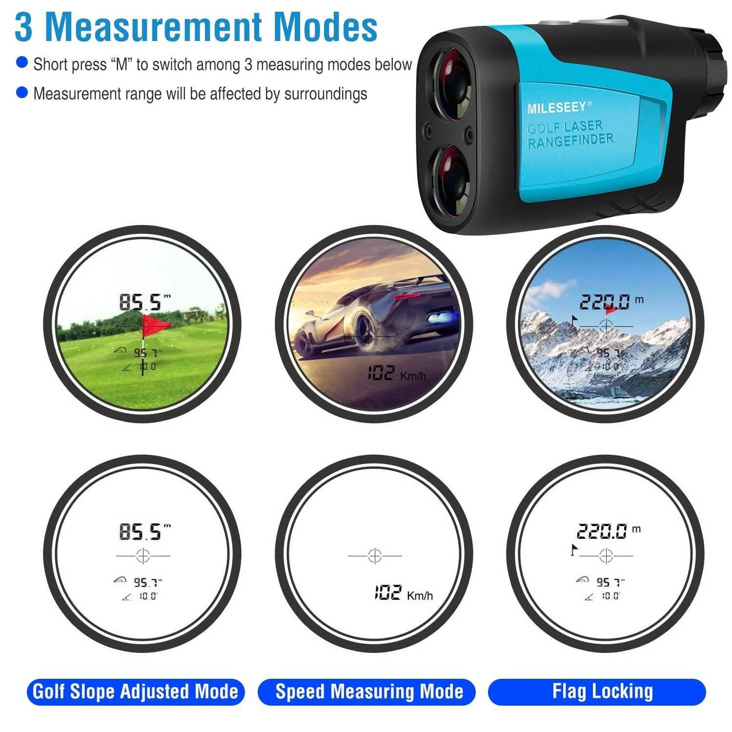 Mileseey Professional Precision Laser Golf Rangefinder Sports & Outdoors - DailySale