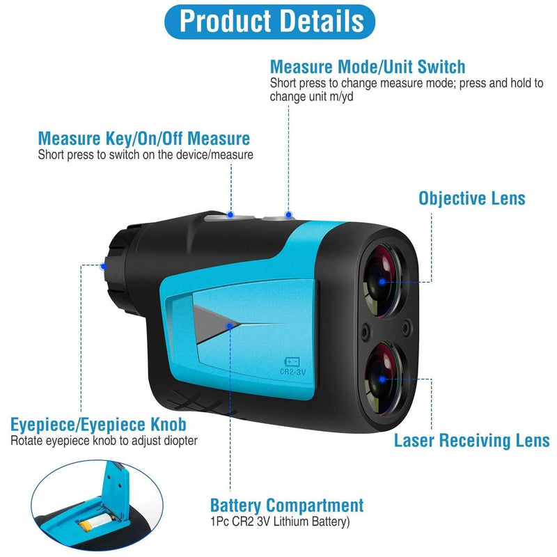 Mileseey Professional Precision Laser Golf Rangefinder Sports & Outdoors - DailySale