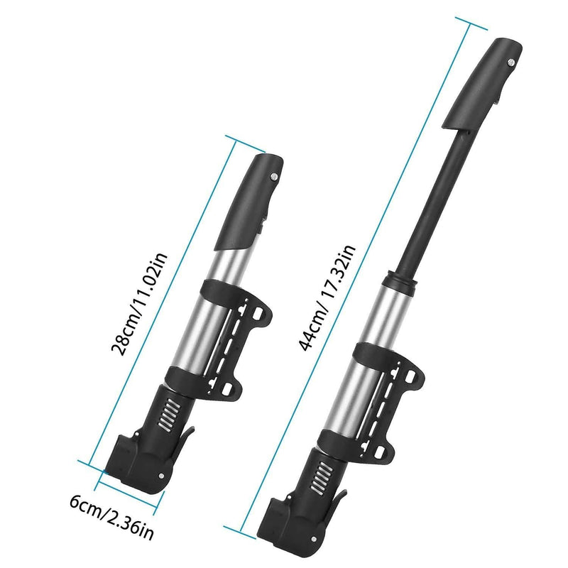 Mini Bike Pump Portable Bicycle Tire Inflator Sports & Outdoors - DailySale