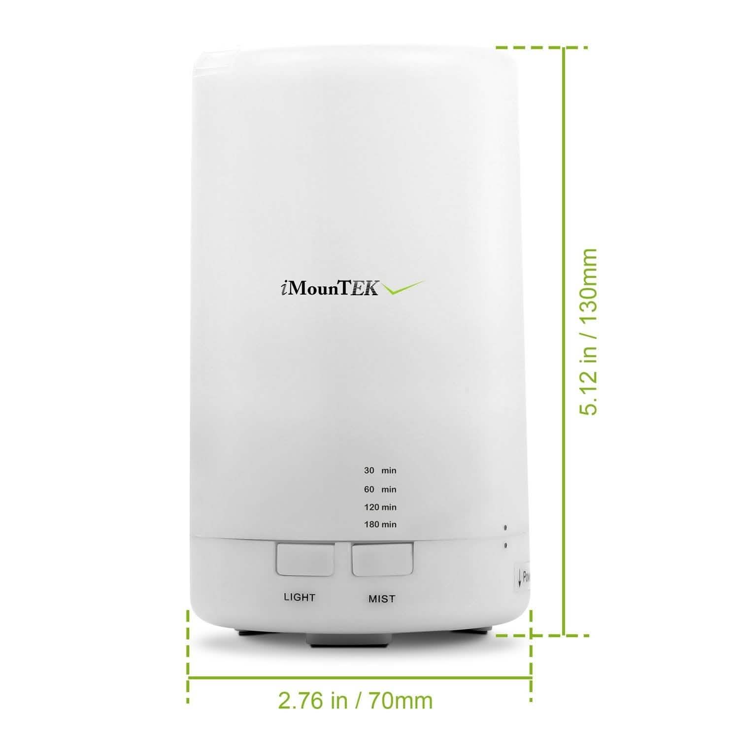 Mini Cool Mist Humidifier with 7 Color LED Lights Wellness - DailySale