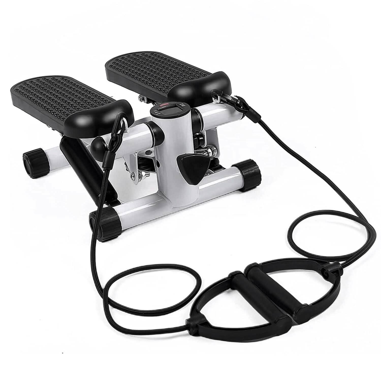 Mini Fitness Stepper with 2 Resistance Bands LCD Monitor Fitness - DailySale
