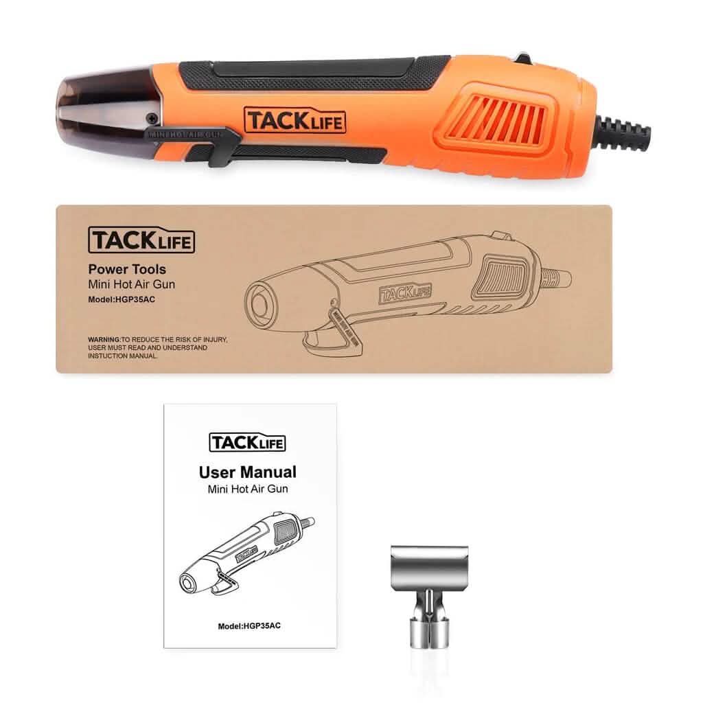 Mini Heat Gun 350W/662°F Hot Air Gun with 6.56Ft Long Cable Home Improvement - DailySale