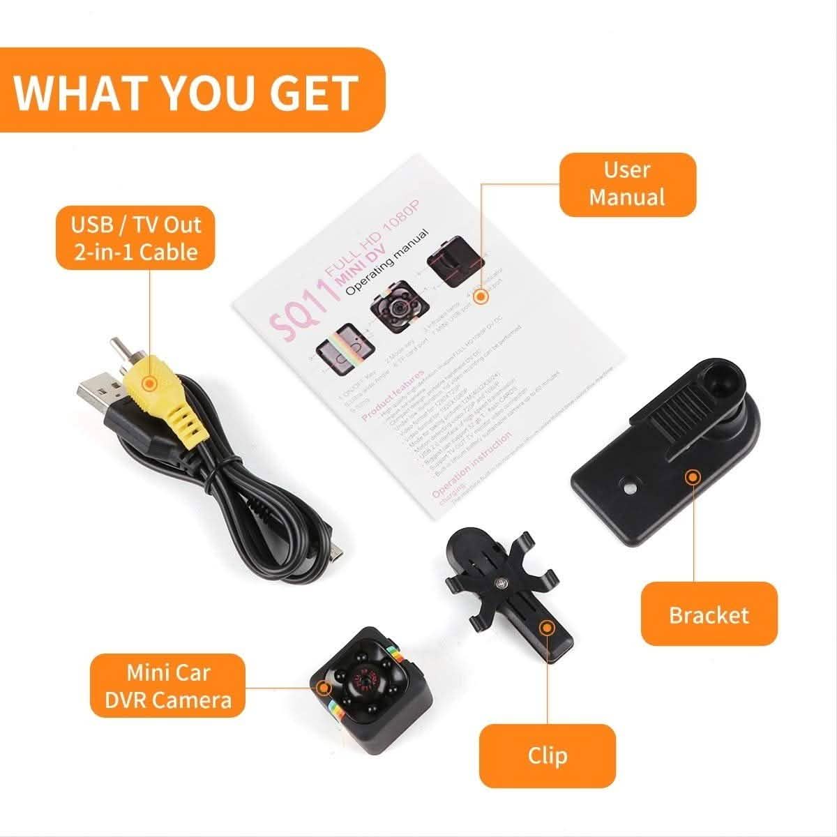 Mini Hidden Spy Camera 1080P Night Vision - Assorted Colors Gadgets & Accessories - DailySale