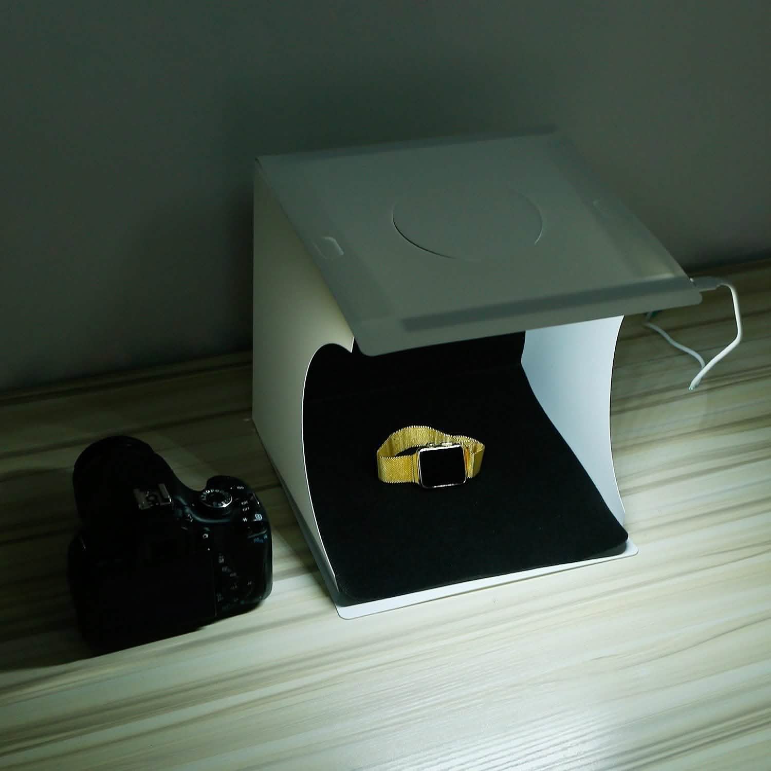 Mini Photo Studio Box Photography with 6 Color Backdrops Cameras & Drones - DailySale