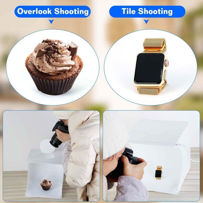 Mini Photo Studio Box Photography with 6 Color Backdrops Cameras & Drones - DailySale