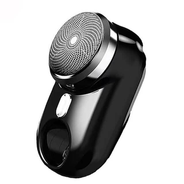 Mini-Shave Portable Electric Shaver for Men Men's Grooming Black - DailySale