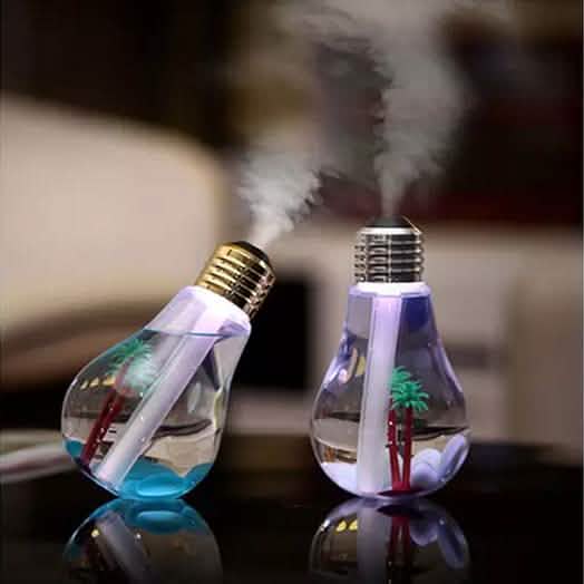 Mini USB Bulb Aromatherapy Diffuser with LED Lights Wellness - DailySale