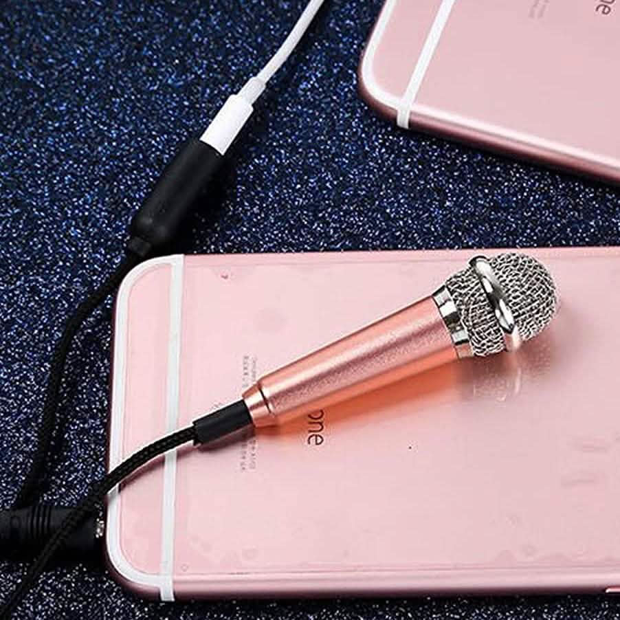 Miniature Metal Microphone for Karaoke with 3.5 mm Universal Cable Gadgets & Accessories - DailySale