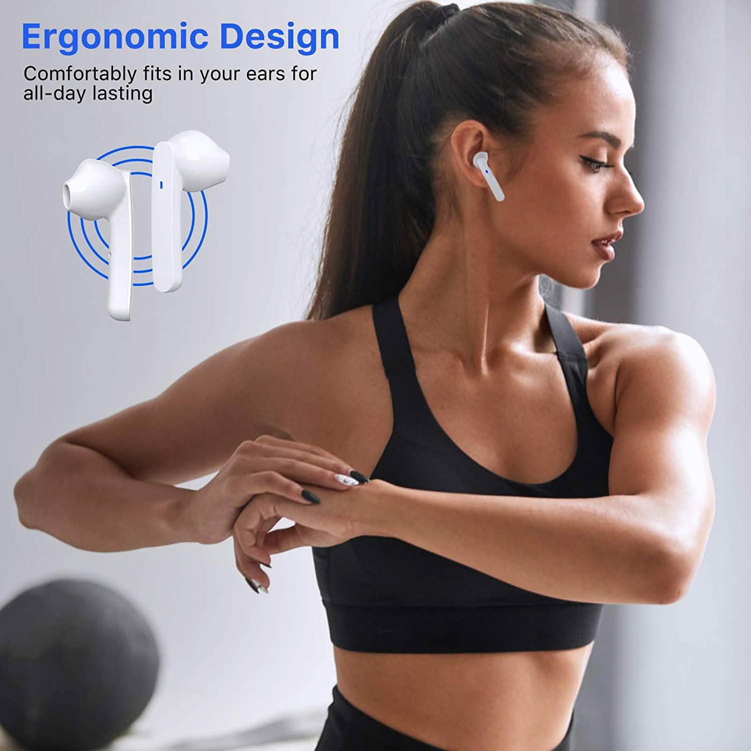 Miracase Wireless Earbuds Bluetooth 5.0 Headphones with USB-C Charging Case Headphones & Audio - DailySale