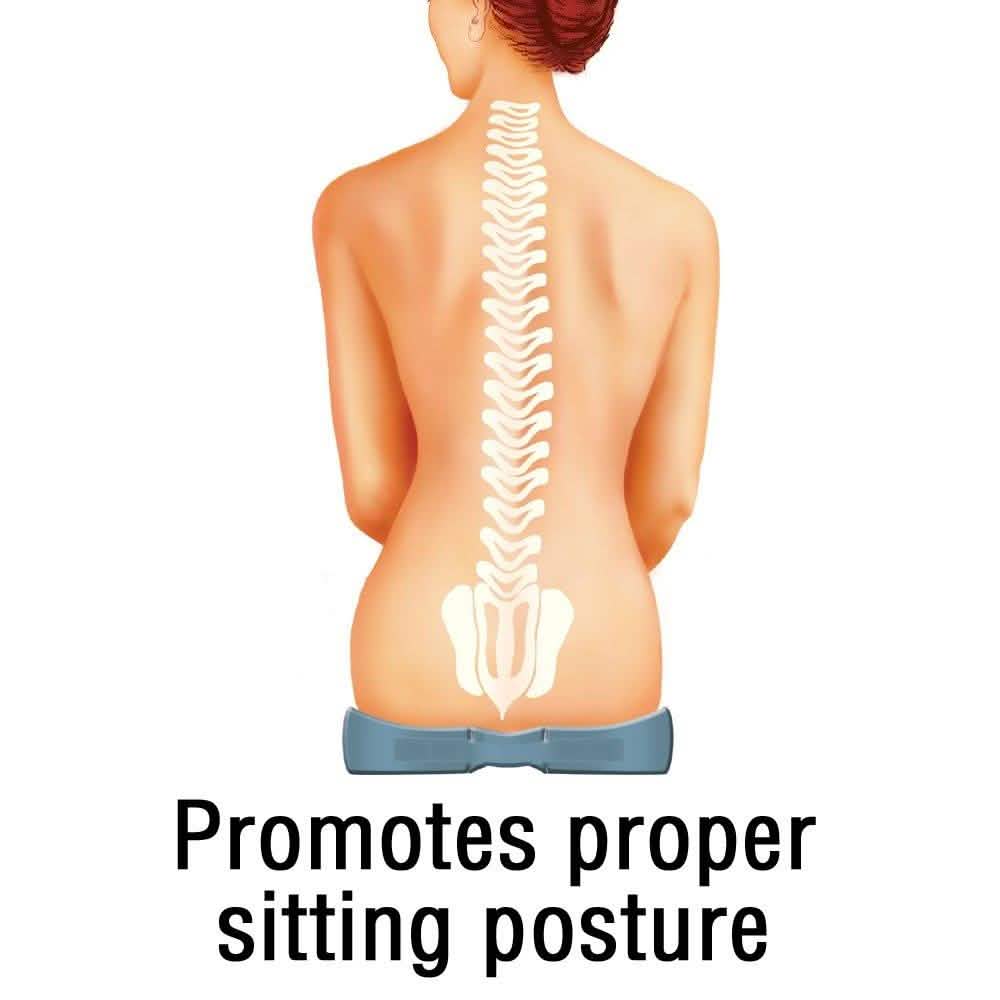 Miracle Bamboo Seat Cushion Orthopedic Design Wellness & Fitness - DailySale