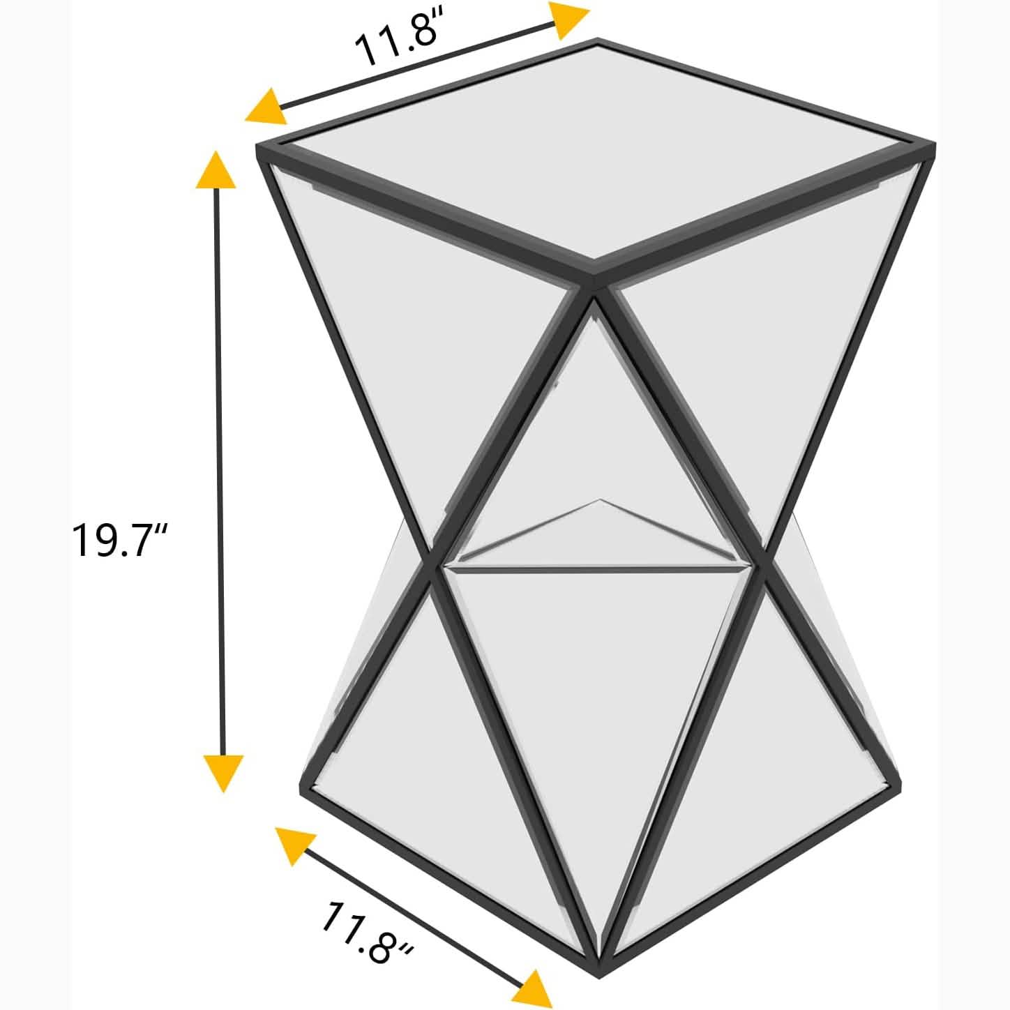 Mirror Bedside Coffee Table Furniture & Decor - DailySale