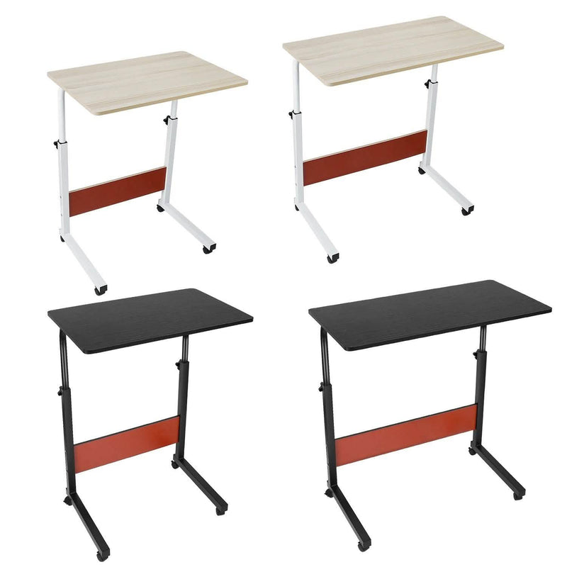 Mobile Laptop Desk Height Adjustable Rolling Wheels Computer Accessories - DailySale