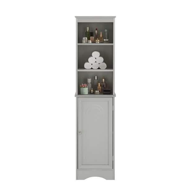 Modern Freestanding Tall Bathroom Locker Closet & Storage - DailySale