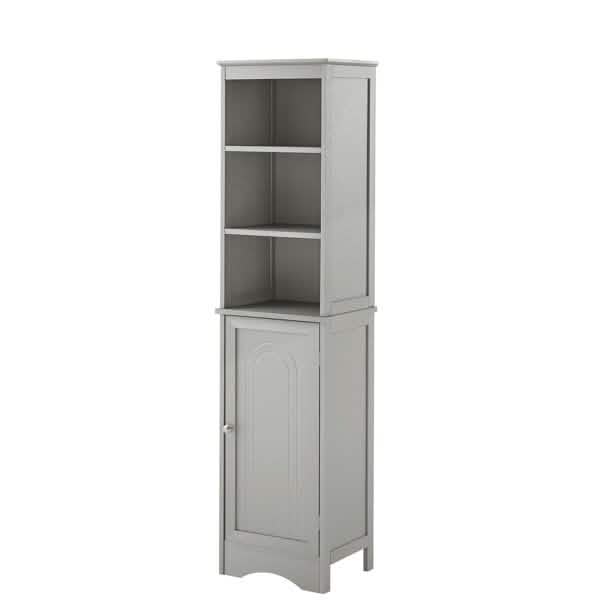 Modern Freestanding Tall Bathroom Locker Closet & Storage - DailySale