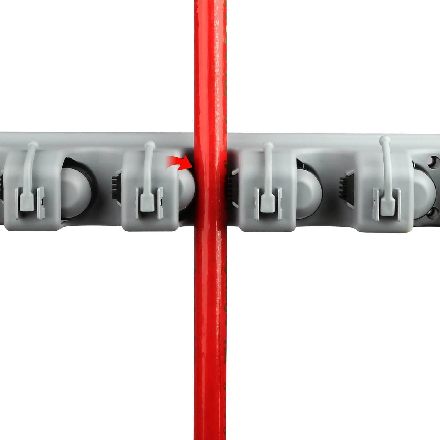 Mop Holder Wall Mount Hanger Organizer Storage Closet & Storage - DailySale