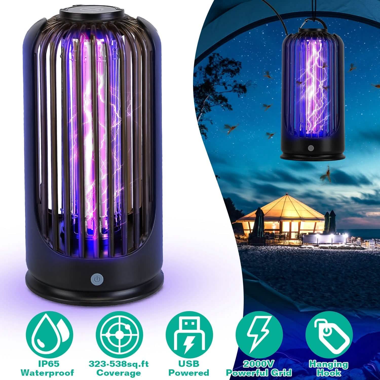 Mosquito Killer Lamp 2000V High Powered Pest Control Pest Control - DailySale