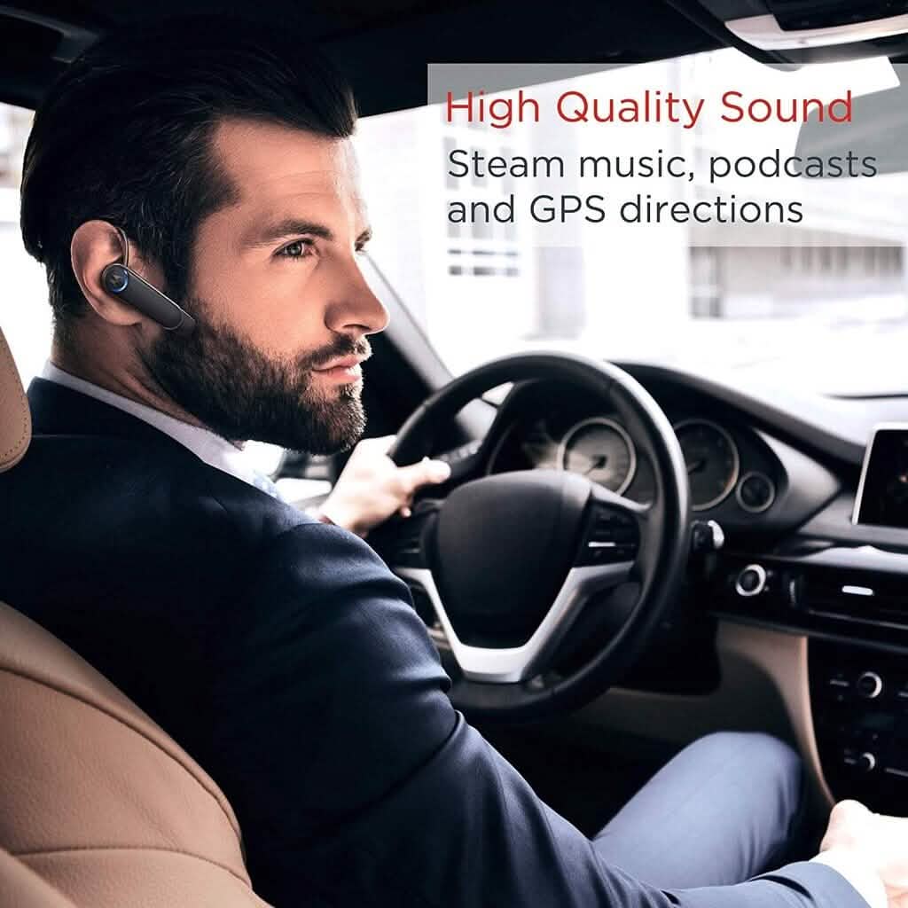 Motorola Boom 3+ Plus in-Ear Wireless Mono Bluetooth Headset Noise Cancellation Headphones - DailySale