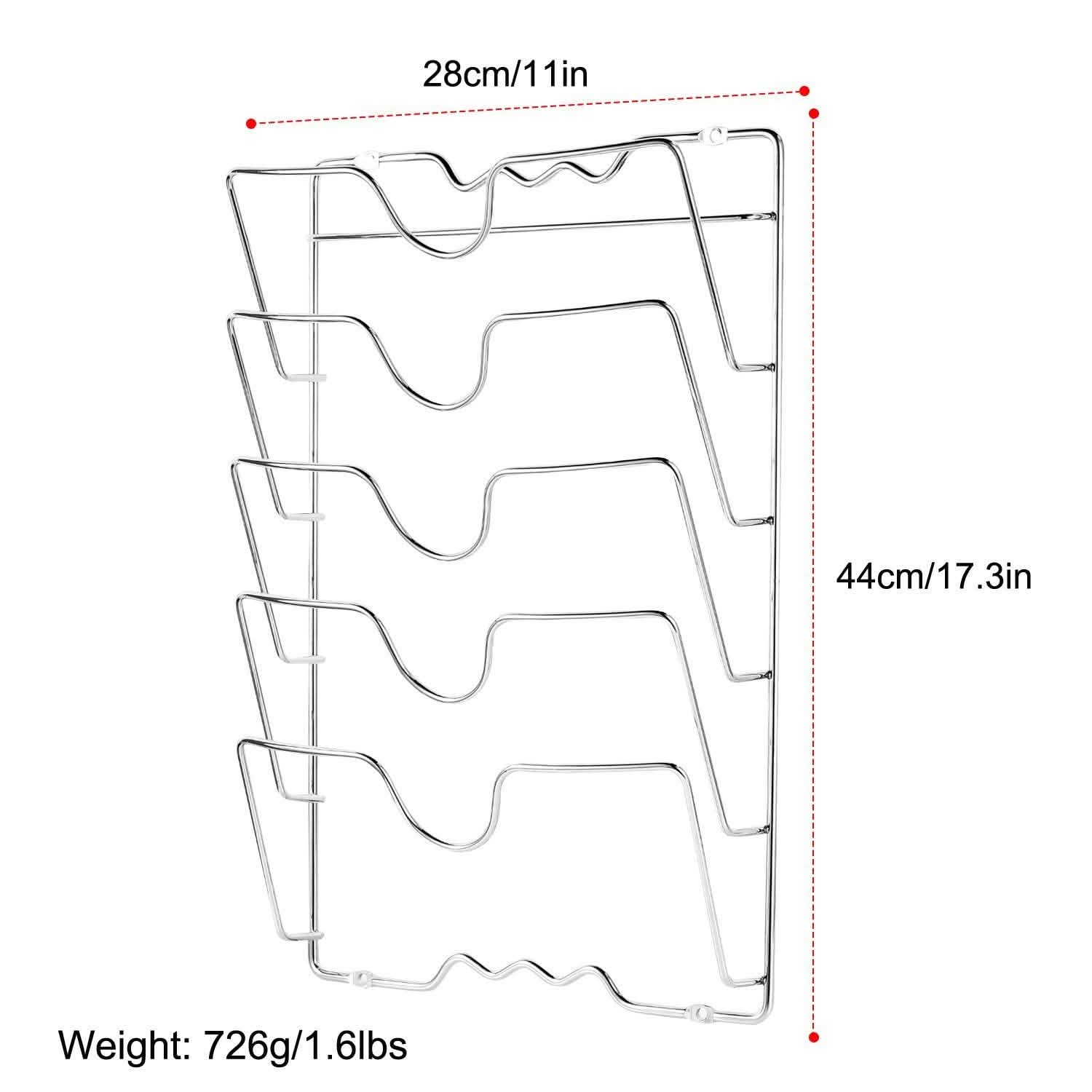 Mounted Pot Lid Rack Pot Cover Organizer Kitchen & Dining - DailySale