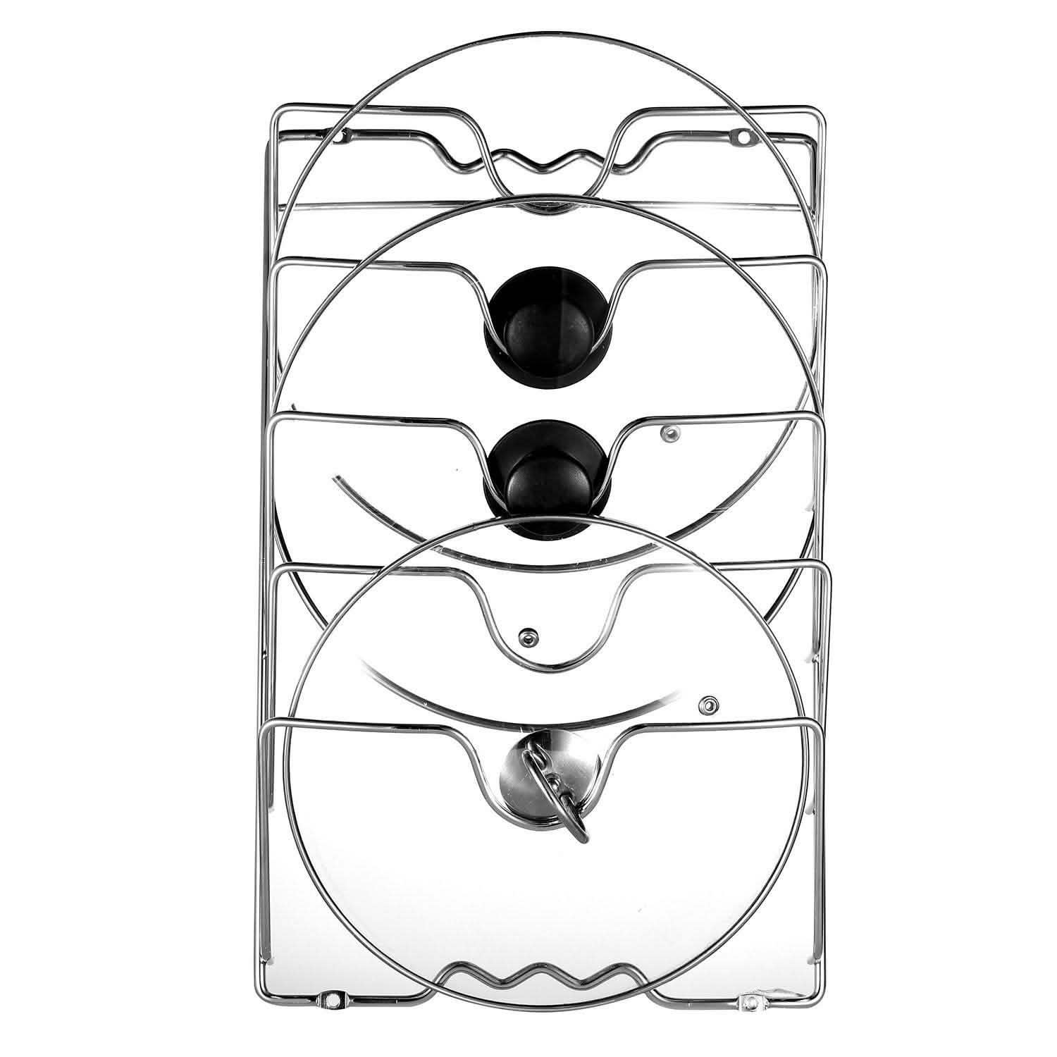 Mounted Pot Lid Rack Pot Cover Organizer Kitchen & Dining - DailySale