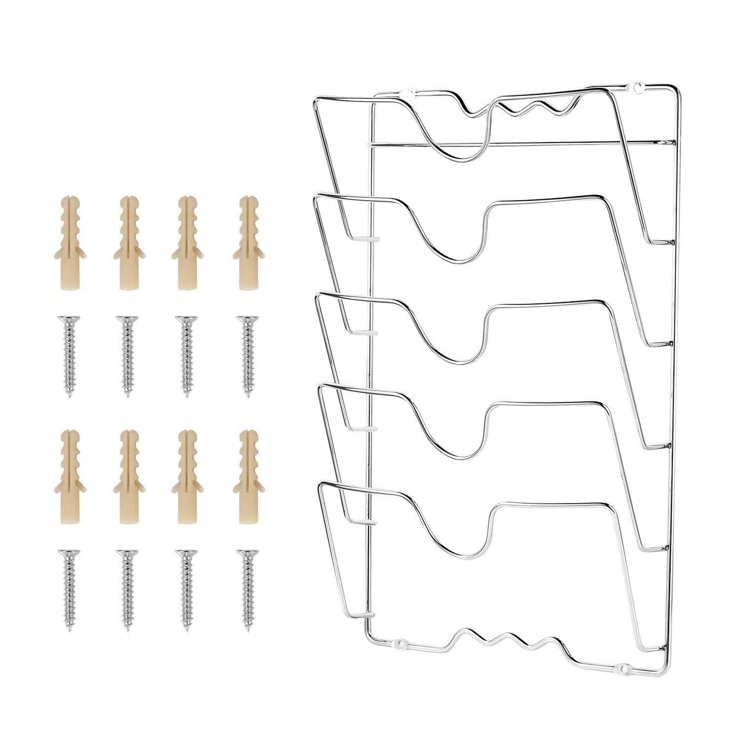 Mounted Pot Lid Rack Pot Cover Organizer Kitchen & Dining - DailySale