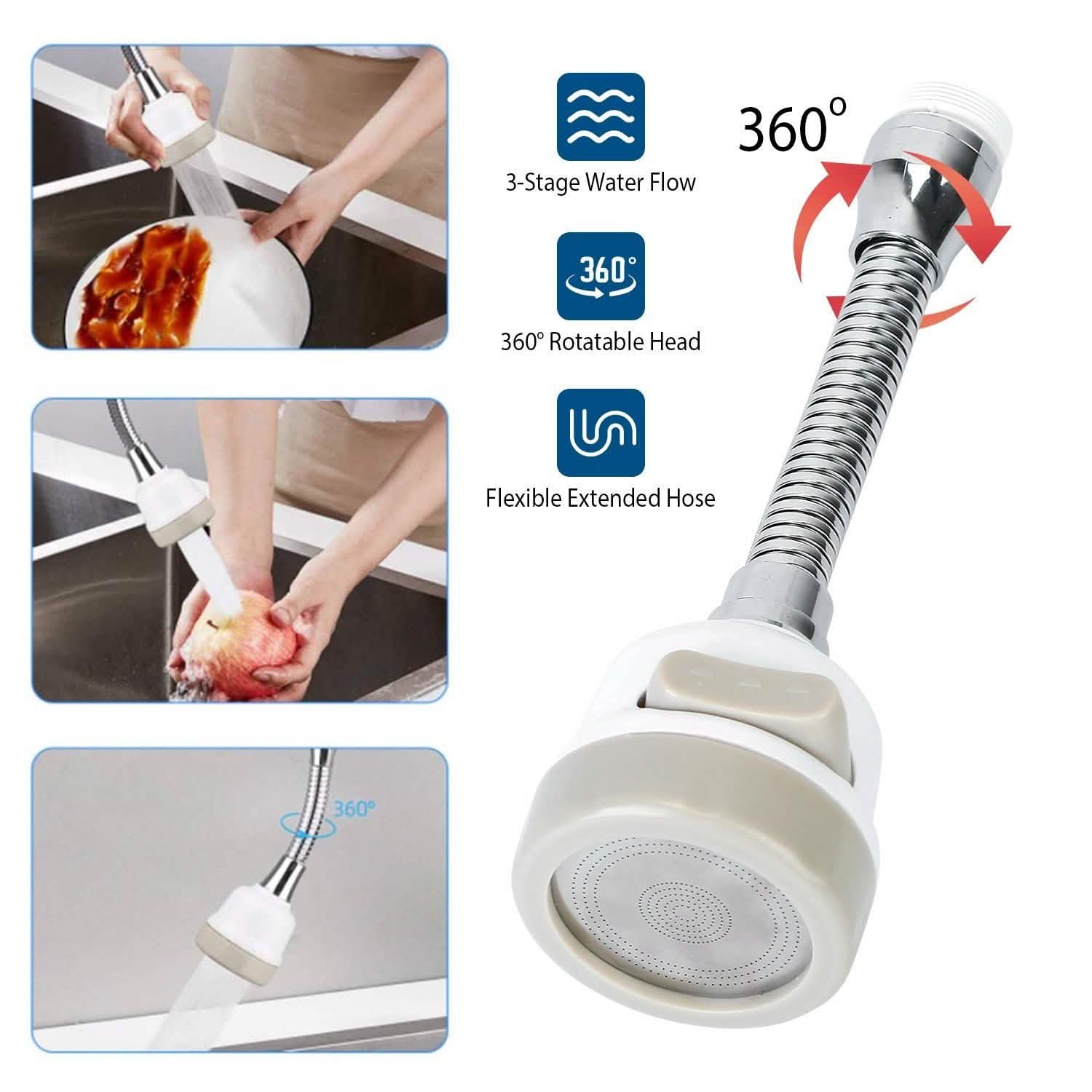 Movable Kitchen Tap Head 360° Rotatable Swivel Kitchen & Dining - DailySale
