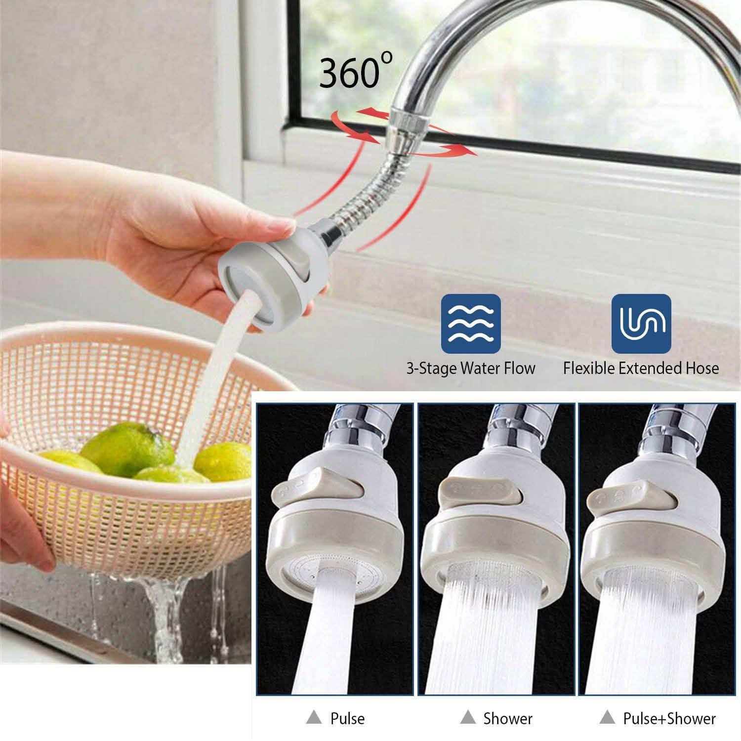 Movable Kitchen Tap Head 360° Rotatable Swivel Kitchen & Dining - DailySale