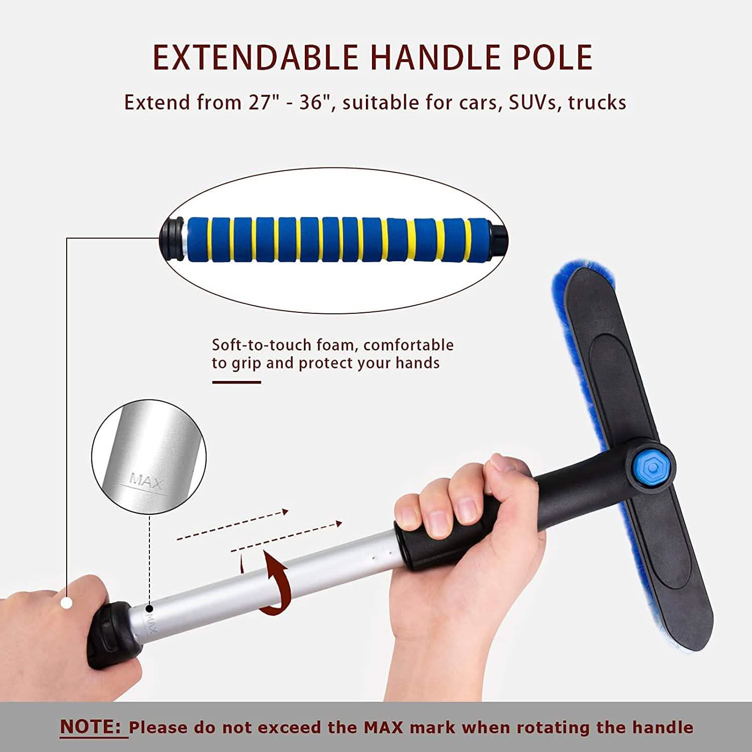 Moyidea 36" Extendable Ice Scraper Automotive - DailySale