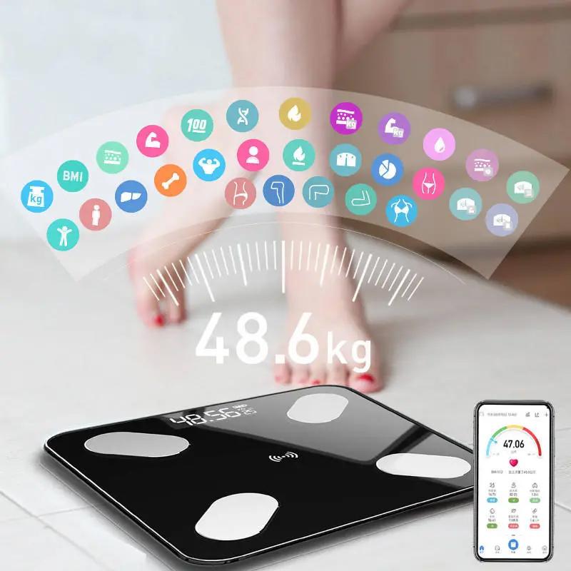 Mrosaa Digital Smart APP Electronic Weight Scale Fitness - DailySale