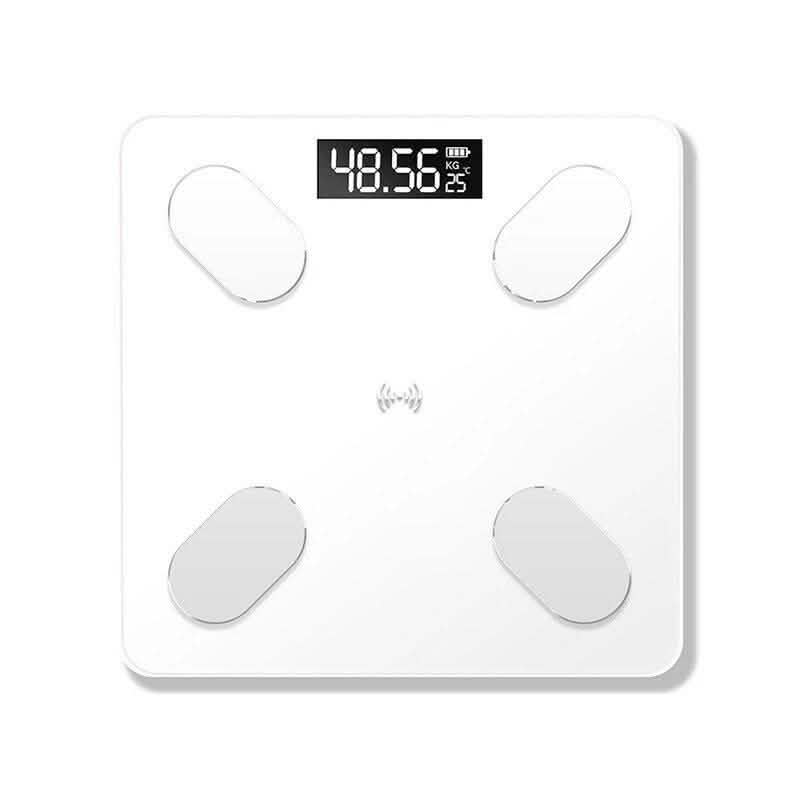 Mrosaa Digital Smart APP Electronic Weight Scale Fitness White - DailySale