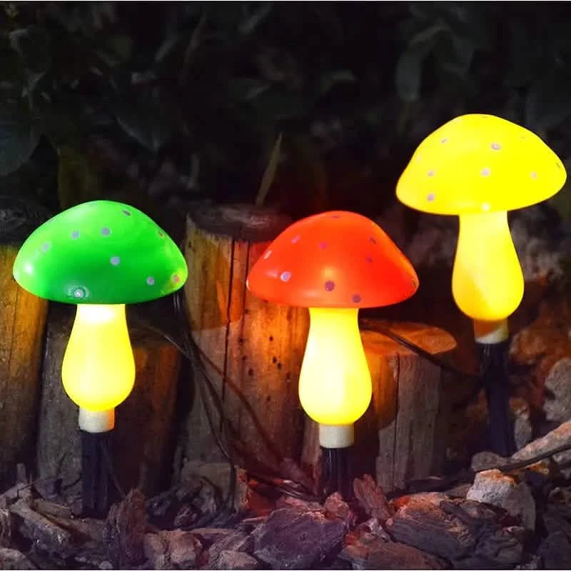 Multi-Color Changing LED Solar Mushroom Light Outdoor Lighting - DailySale