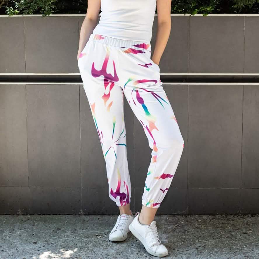 Multi-Color Tie Dye Joggers Women's Clothing - DailySale