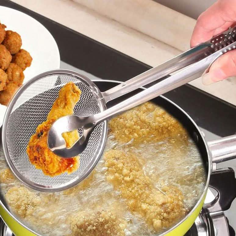 Multi-Functional Stainless Steel Clamp Strainer Filter Spoon Kitchen & Dining - DailySale