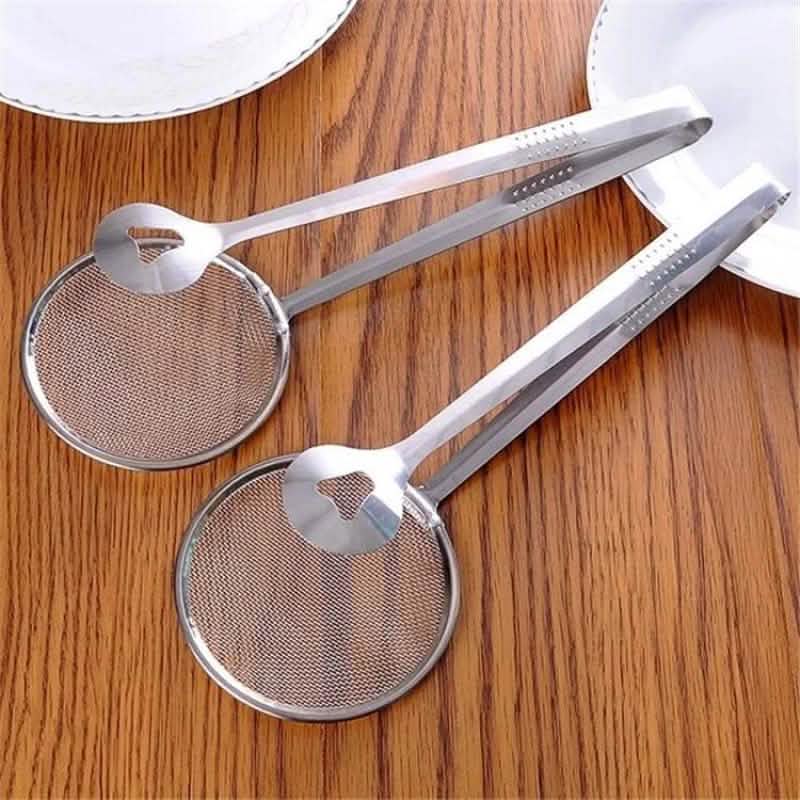 Multi-Functional Stainless Steel Clamp Strainer Filter Spoon Kitchen & Dining - DailySale