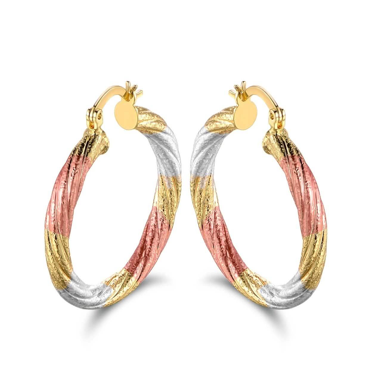 Multi Gold Hoop Earrings - Assorted Styles Jewelry - DailySale